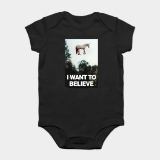 I want to Bealieve... In unicorns Baby Bodysuit